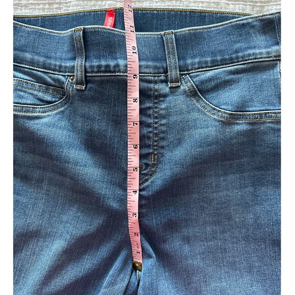Spanx Seamed-Front High Rise Wide Leg Jeans Vintage Indigo Small - Picture 6 of 6